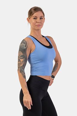 Sporty Slim-Fit Crop Tank Top
